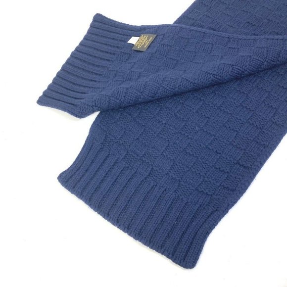 LOUIS VUITTON Damier Echarpes helsinki leather patch tag Scarf - Picture 5 of 8